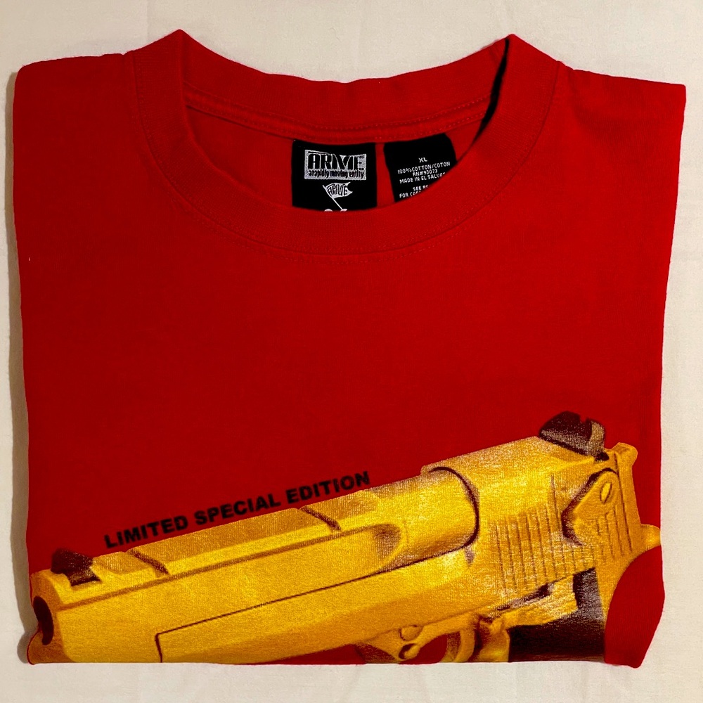 Vintage 90’s streetwear tee by ARME, A Rapidly Moving Entity. Size XL.